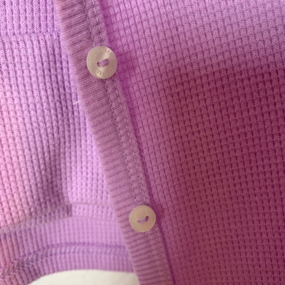 Victoria's Secret Two Piece Set Womens XXL Purple Waffle Knit Cardigan Tank Top - Picture 5 of 15
